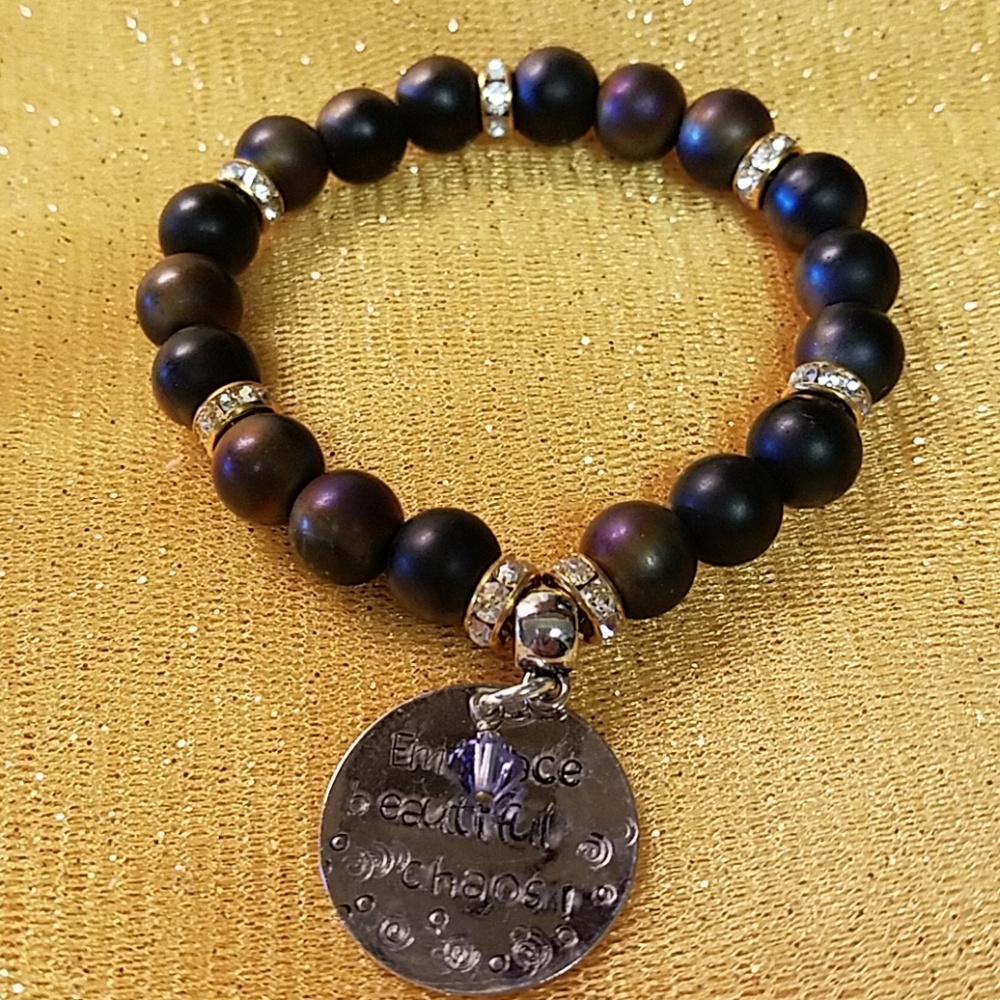 Elastic Glass bead Bracelet